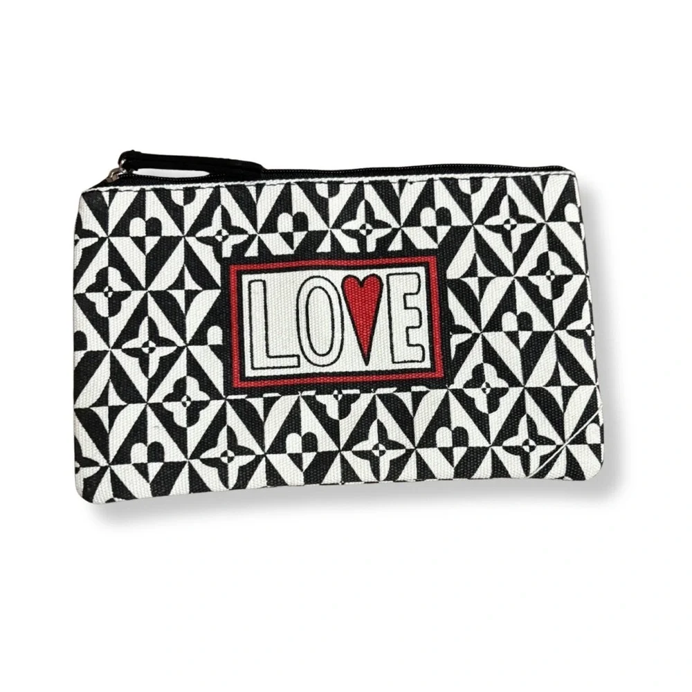 ✨ Brighton “LOVE” Canvas Zip Pouch / Cosmetic Case ✨